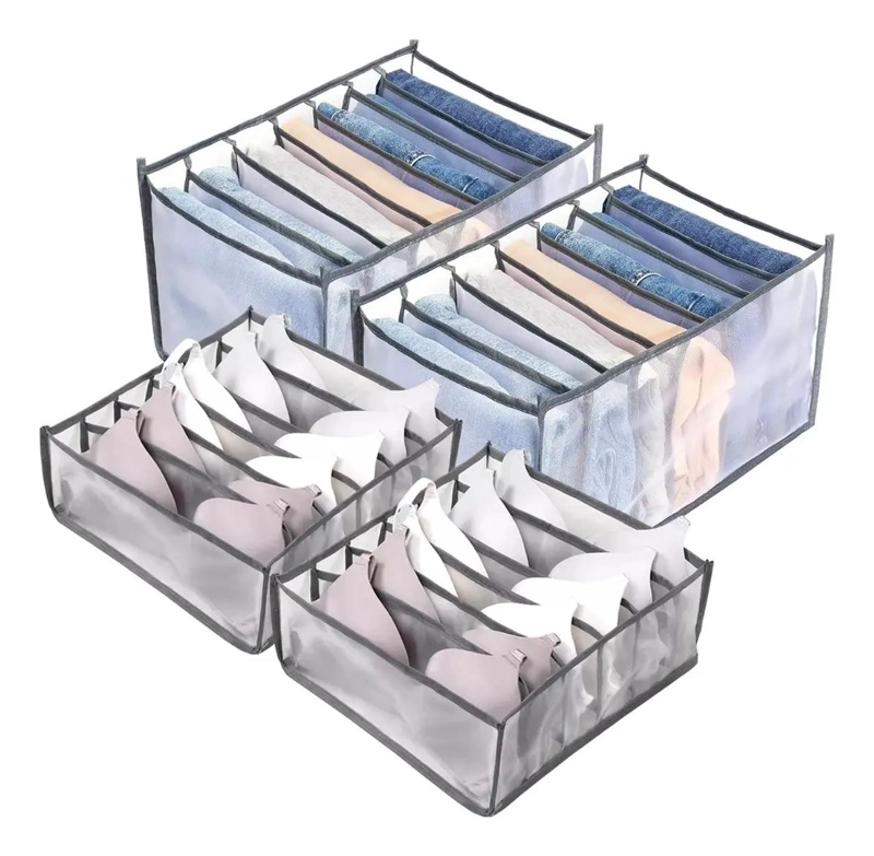 ORGANIZADOR DE ROPA INTERIOR PARA ARMARIOS EN COLOR GRIS - 1