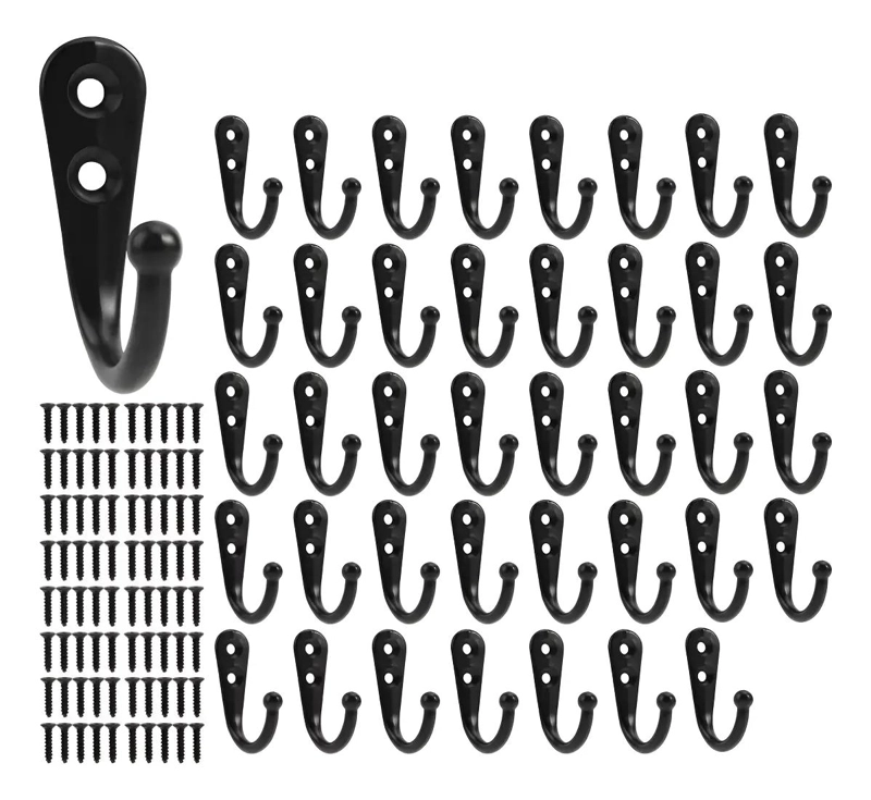SET DE 40 GANCHOS PARA COLGAR Y ORGANIZAR EN PARED - 1