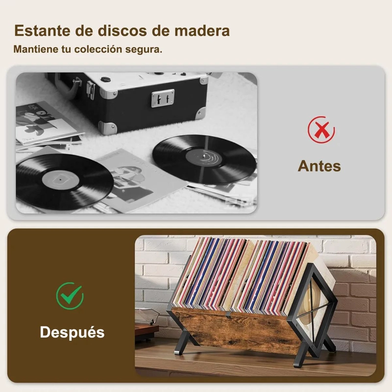 ORGANIZADOR DE ESCRITORIO CON ESTANTERIA Y REPISA DE MADERA FUNCIONAL - 3
