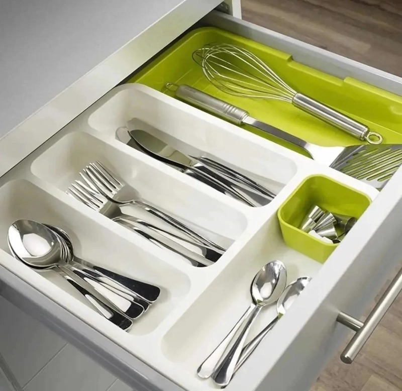 ORGANIZADOR EXTENSIBLE PARA CUCHILLOS, CUBIERTOS Y SERVICIOS DE COCINA - 5