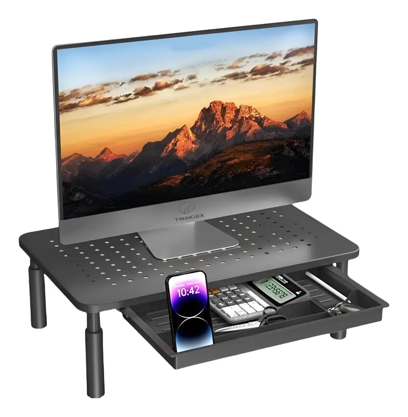 BASE AJUSTABLE PARA MONITOR CON 3 NIVELES DE ALTURA PARA COMPUTADORA PORTATIL - 1