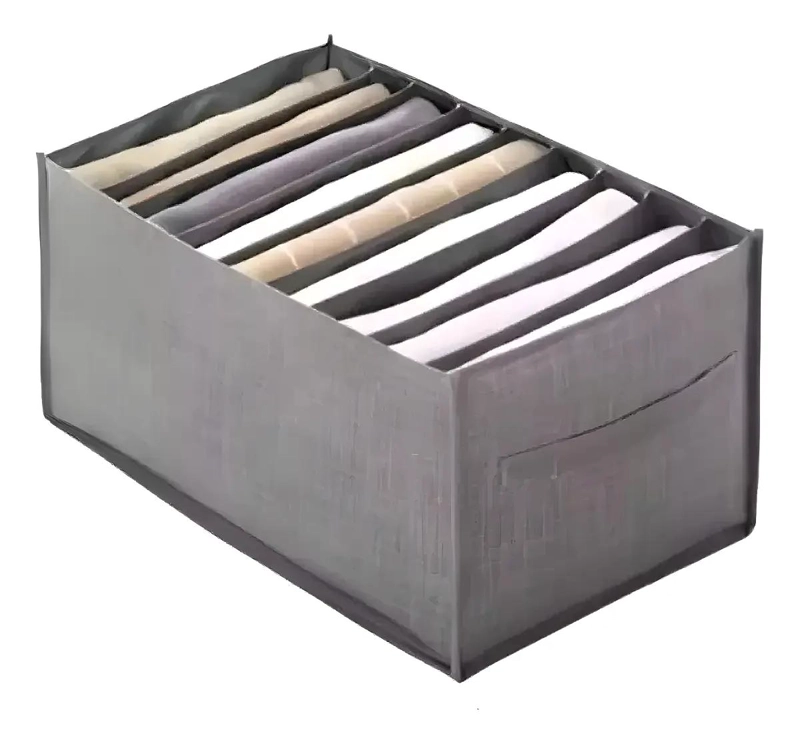 SET DE 6 ORGANIZADORES PARA PANTALONES CON CAJA PARA CLOSET - 1