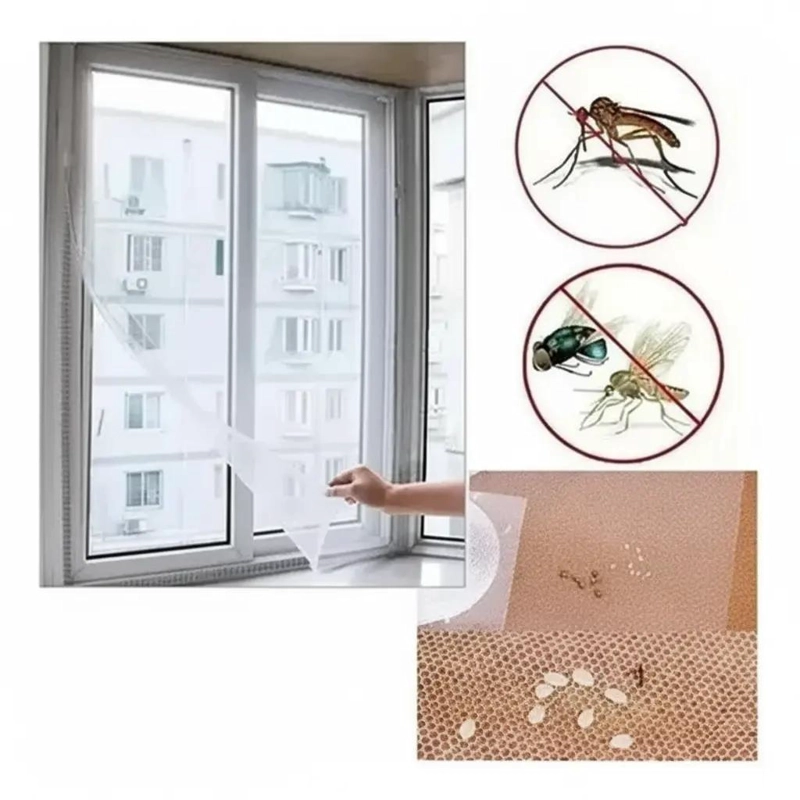 SET DE 3 CORTINAS MOSQUITERAS CON MALLA PARA PROTECCION CONTRA INSECTOS - 1