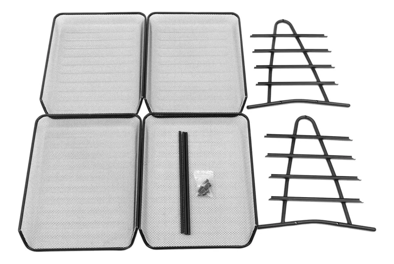 BANDEJA METALICA PARA DOCUMENTOS CON 4 NIVELES ORGANIZADORES - 4