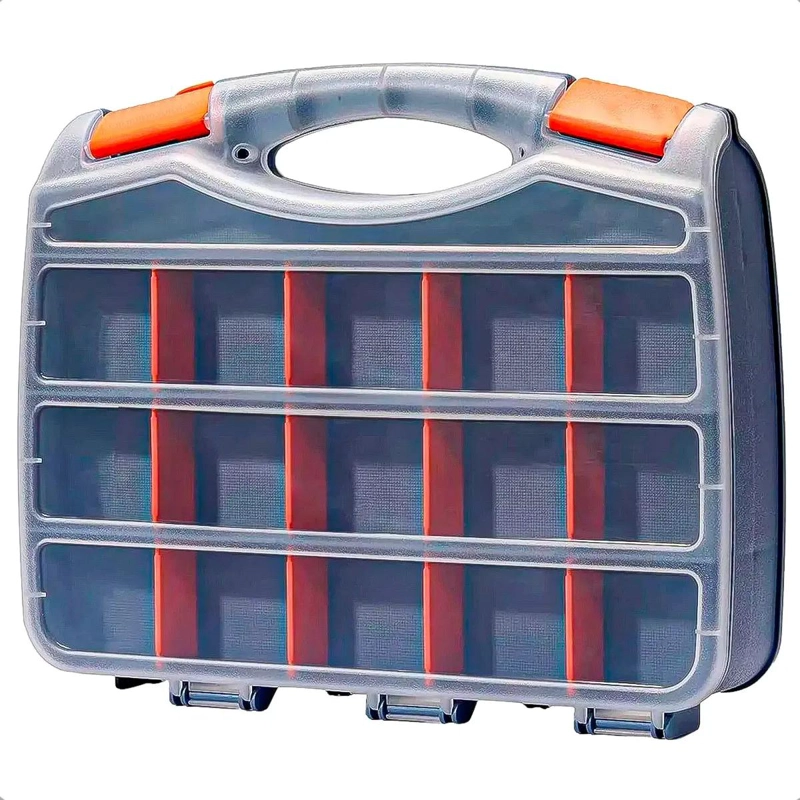 CAJA ORGANIZADORA PARA TORNILLOS Y HERRAMIENTAS CON COMPARTIMENTOS AJUSTABLES - 1