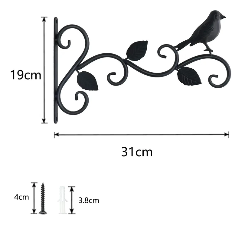 SET DE 2 GANCHOS DE PARED PARA COLGAR MACETAS Y PLANTAS - 2