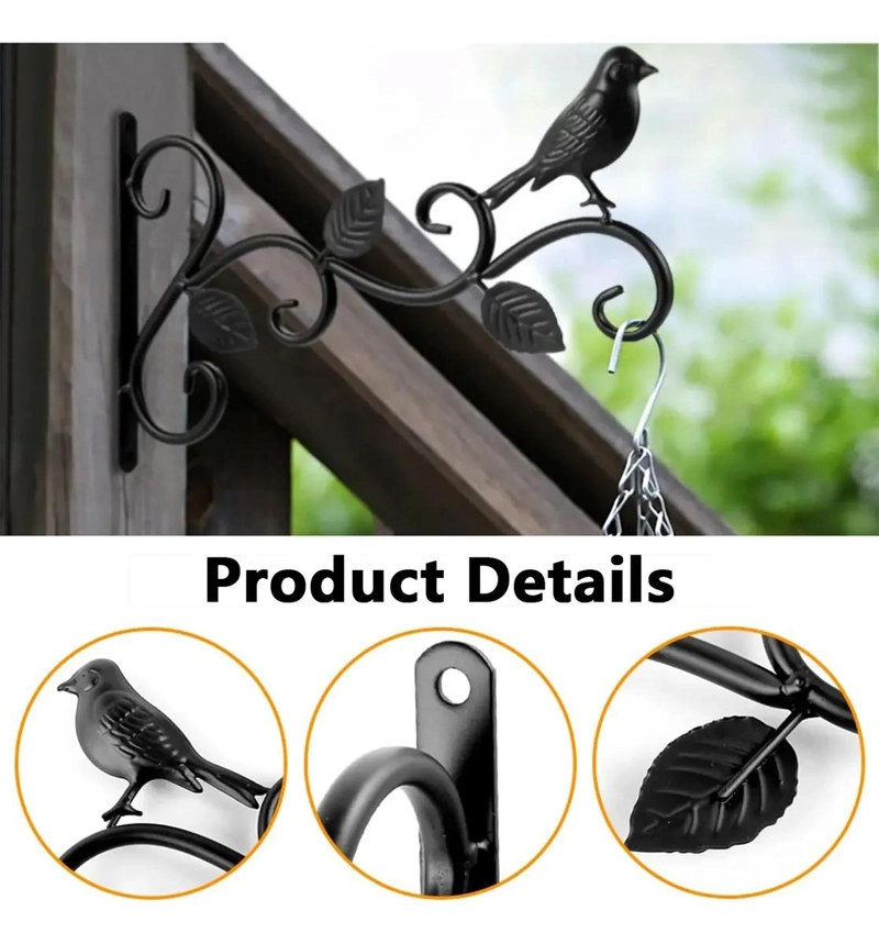 SET DE 2 GANCHOS DE PARED PARA COLGAR MACETAS Y PLANTAS - 4