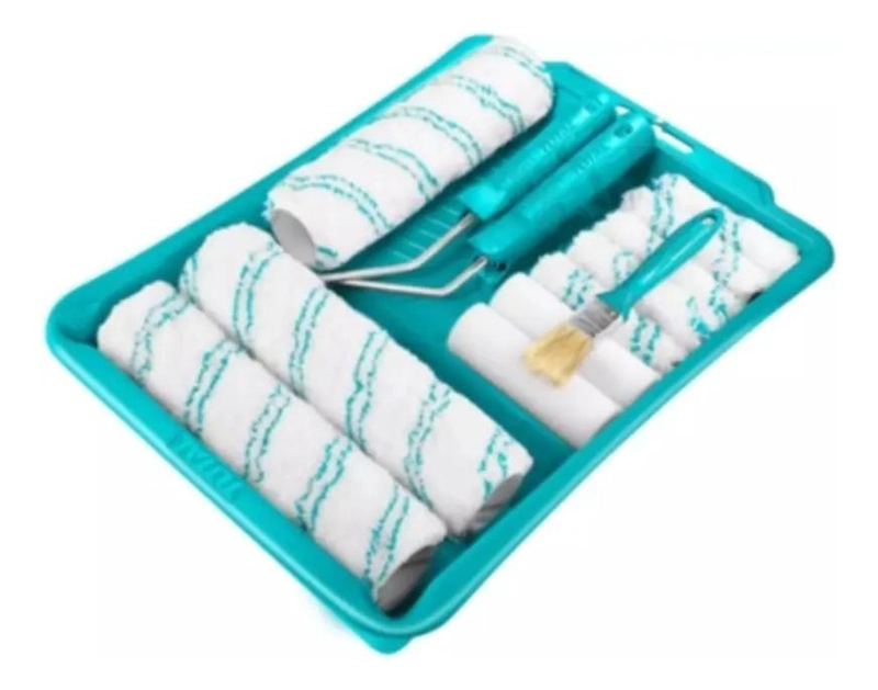 KIT COMPLETO PARA PINTAR CON BANDEJA Y RODILLO DE 14 PIEZAS - 1