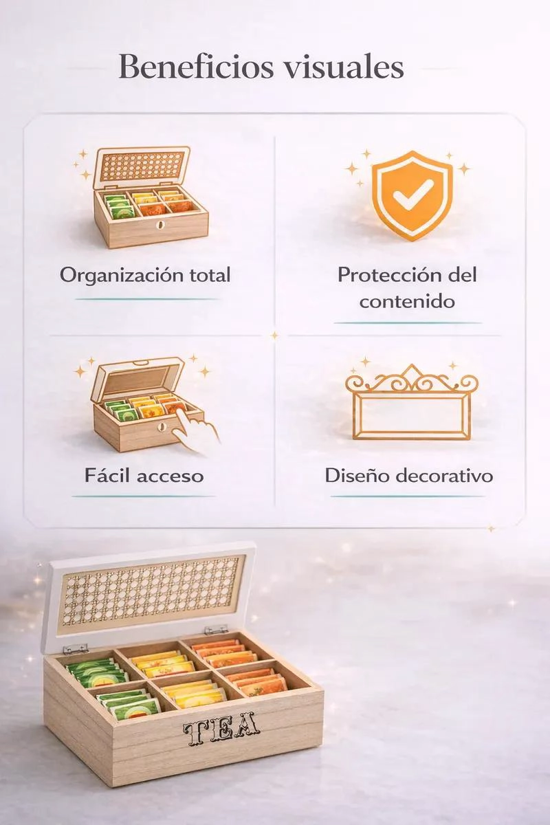 CAJA COMPACTA PARA ALMACENAMIENTO DE HIERBAS CON DISEÑO MINIMALISTA - 5