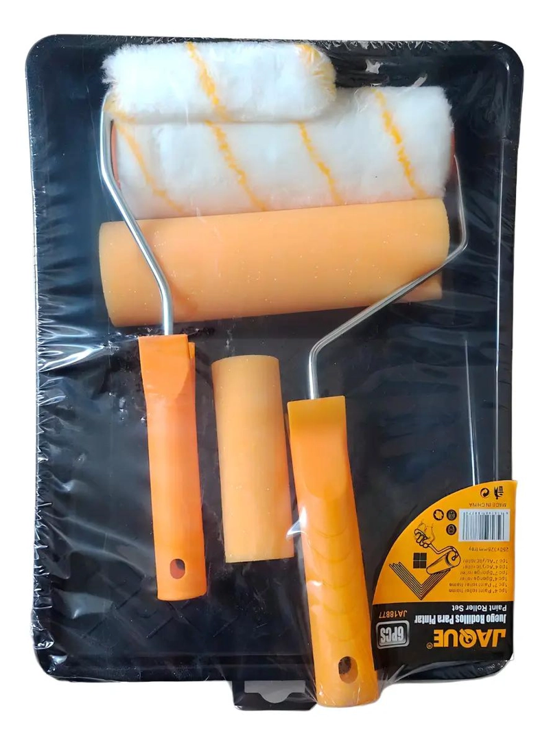 SET DE 6 RODILLOS PARA PINTAR CON BANDEJA INCLUIDA - 3