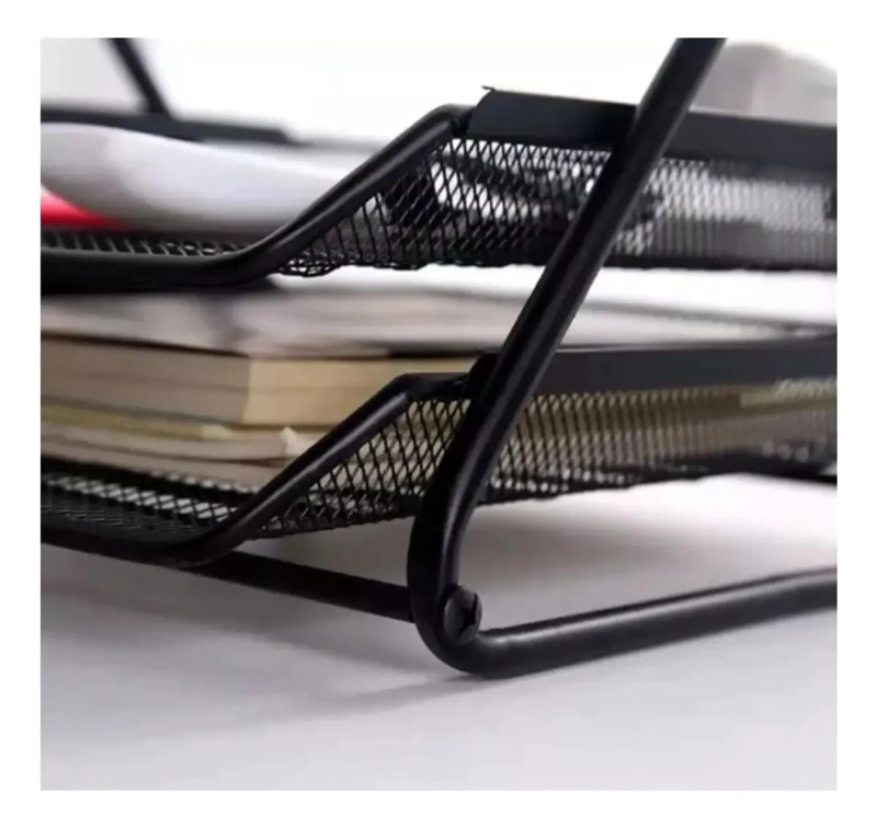 ORGANIZADOR METALICO PARA ESCRITORIO CON TRES NIVELES PARA DOCUMENTOS - 3