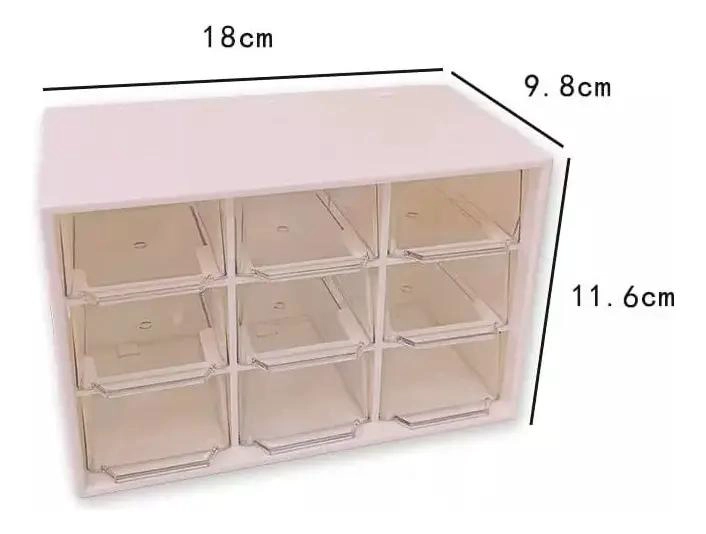 ORGANIZADOR DE ESCRITORIO TRANSPARENTE RECTANGULAR PARA OFICINA - 2