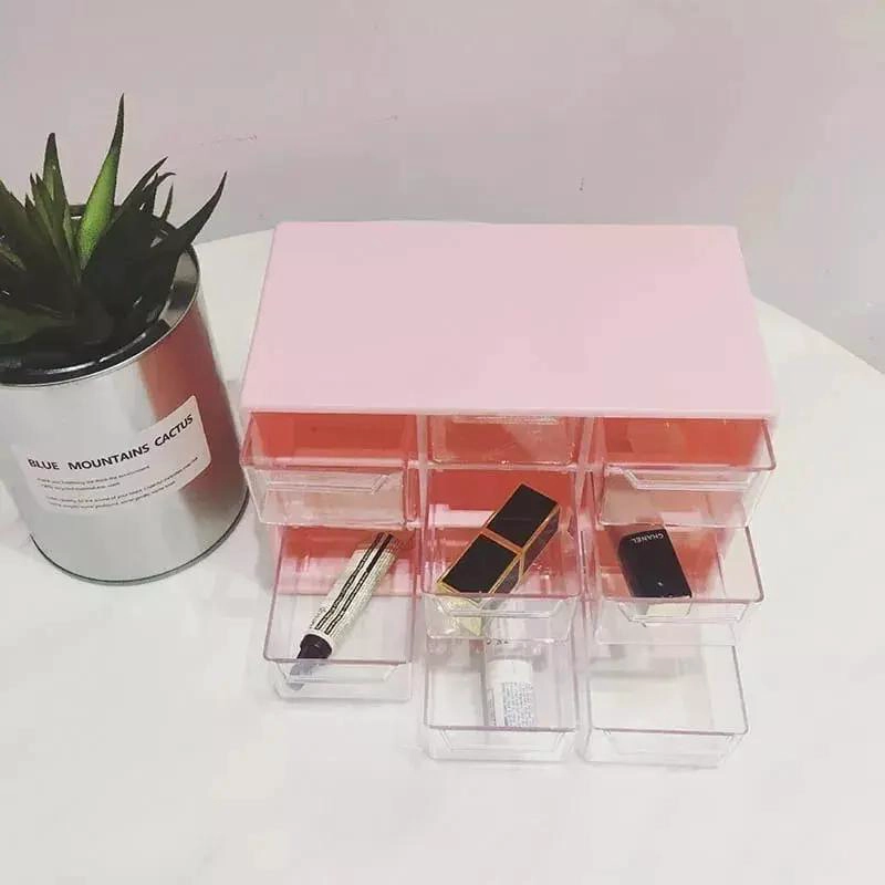 ORGANIZADOR DE ESCRITORIO TRANSPARENTE RECTANGULAR PARA OFICINA - 3