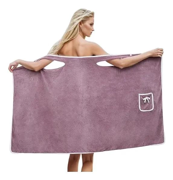 TOALLAS DE BAÑO PARA MUJER CON DISEÑO DE LAZO, PAQUETE DE 6 UNIDADES - 1