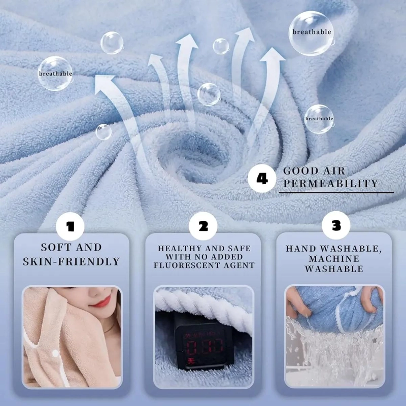 TOALLAS DE BAÑO PARA MUJER CON DISEÑO DE LAZO, PAQUETE DE 6 UNIDADES - 5
