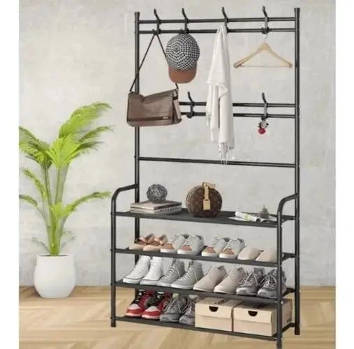 MUEBLE ORGANIZADOR PARA BAÑO CON ACABADO NEGRO ELEGANTE Y FUNCIONAL - 5