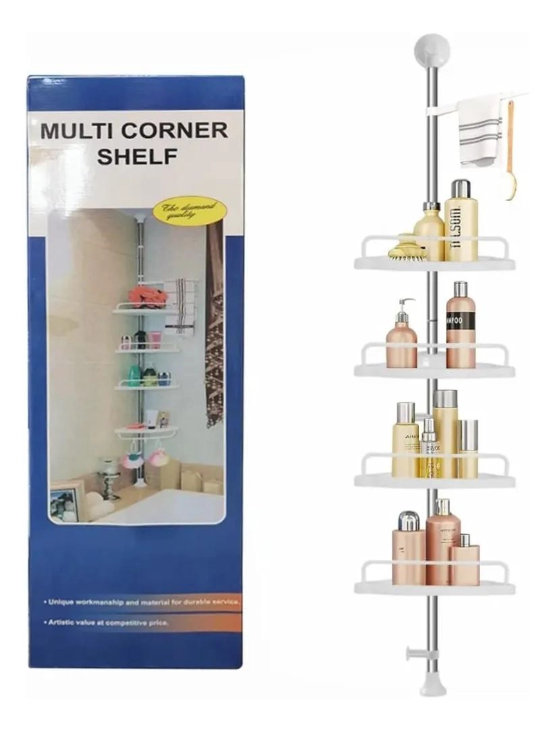 ORGANIZADOR DE DUCHA MULTIUSOS CON 4 NIVELES EN COLOR BLANCO - 2