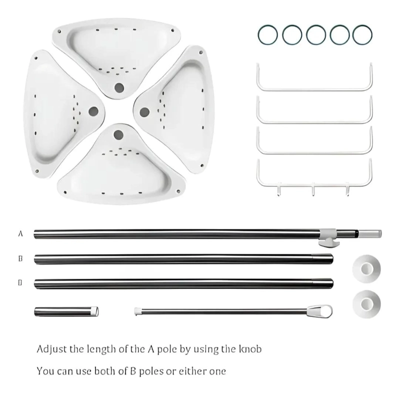 ORGANIZADOR DE DUCHA MULTIUSOS CON 4 NIVELES EN COLOR BLANCO - 4