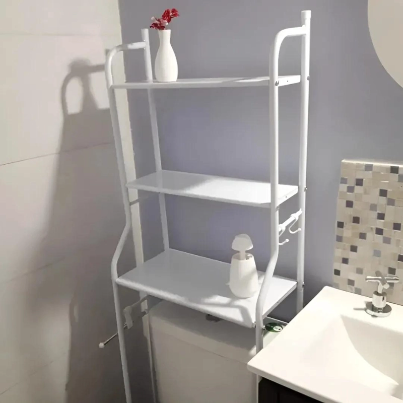 ORGANIZADOR DE BAÑO DE 3 NIVELES PARA INODORO CON ESTRUCTURA ARMABLE - 4