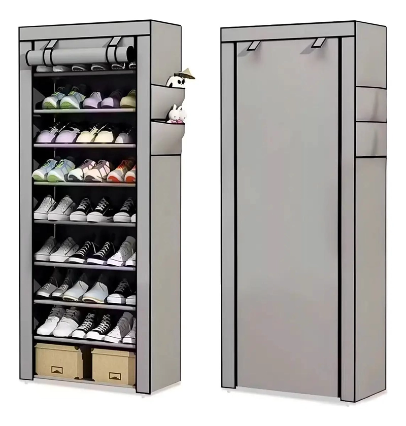 ORGANIZADOR VERTICAL PARA ARMARIO CON 10 NIVELES Y ESTANTES RESISTENTES - 1
