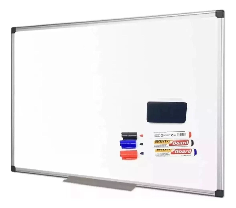 PIZARRA ACRILICA BLANCA CON SET DE 3 PLUMONES Y BORRADOR 60X90 CM - 5