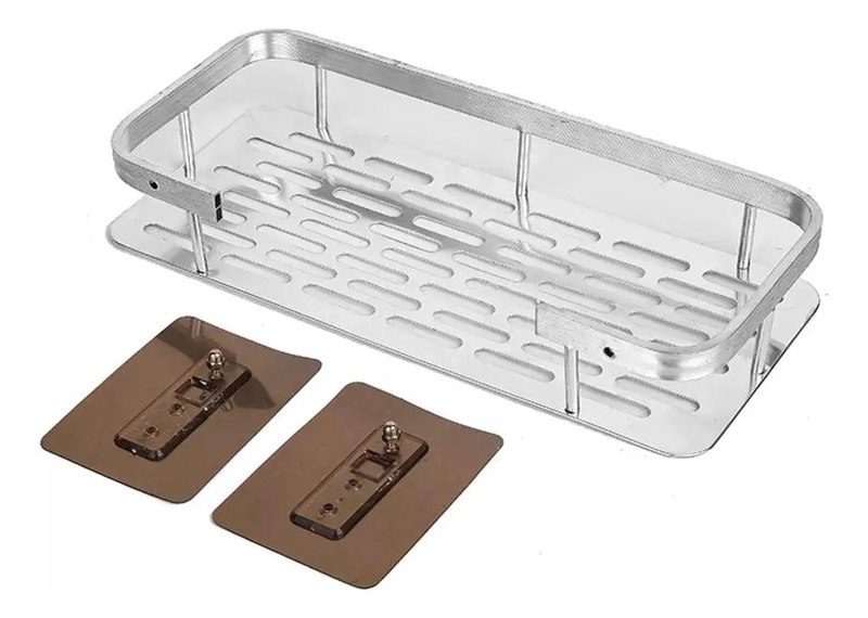 SET DE 2 REPISAS ADHESIVAS PARA ORGANIZAR BAÑO Y DUCHA - 5