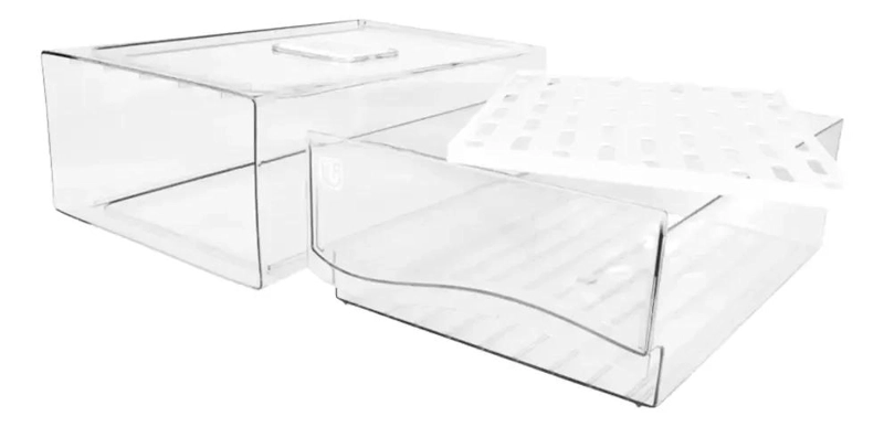ORGANIZADOR GRANDE PARA REFRIGERADOR CON SISTEMA DE DRENAJE Y DISEÑO SENCILLO - 3