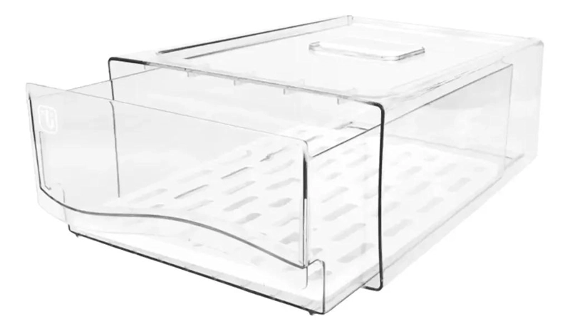 ORGANIZADOR GRANDE PARA REFRIGERADOR CON SISTEMA DE DRENAJE Y DISEÑO SENCILLO - 5