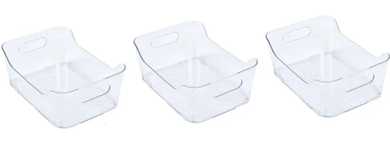 SET DE 3 ORGANIZADORES PARA REFRIGERADOR Y COCINA CON CONTENEDORES - 1
