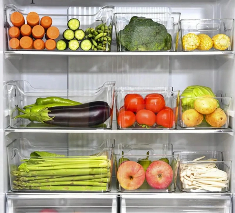 SET DE 3 ORGANIZADORES PARA REFRIGERADOR Y COCINA CON CONTENEDORES - 4