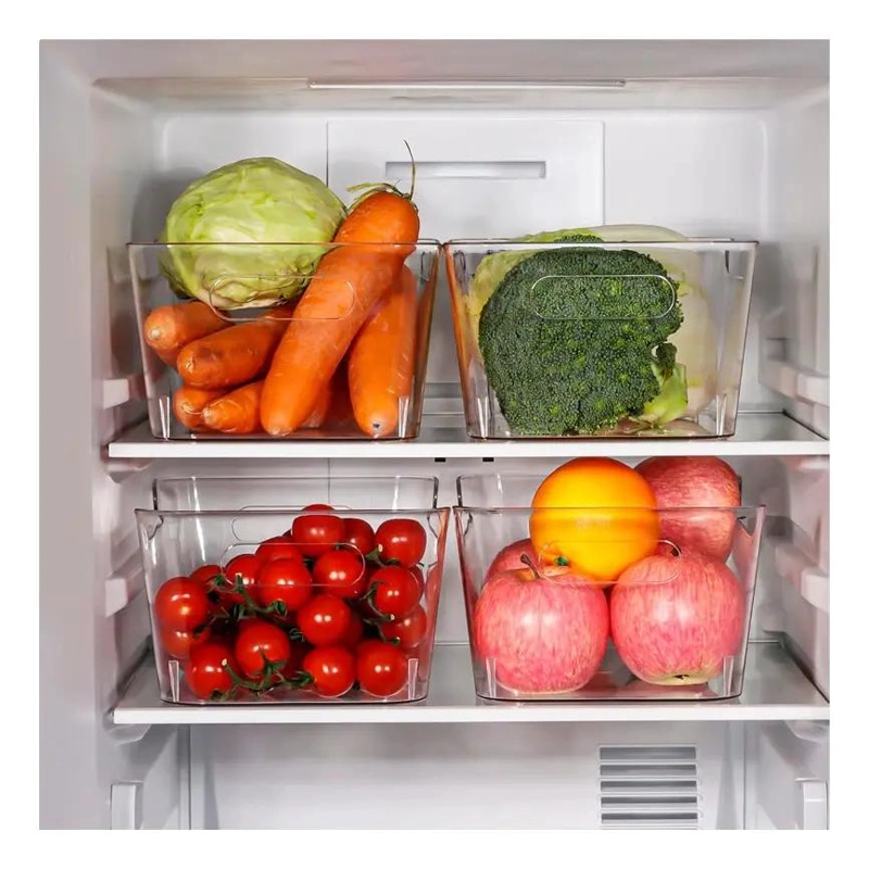 SET DE 2 CONTENEDORES ACRILICOS PARA ALIMENTOS CON ORGANIZADOR DE COCINA - 2
