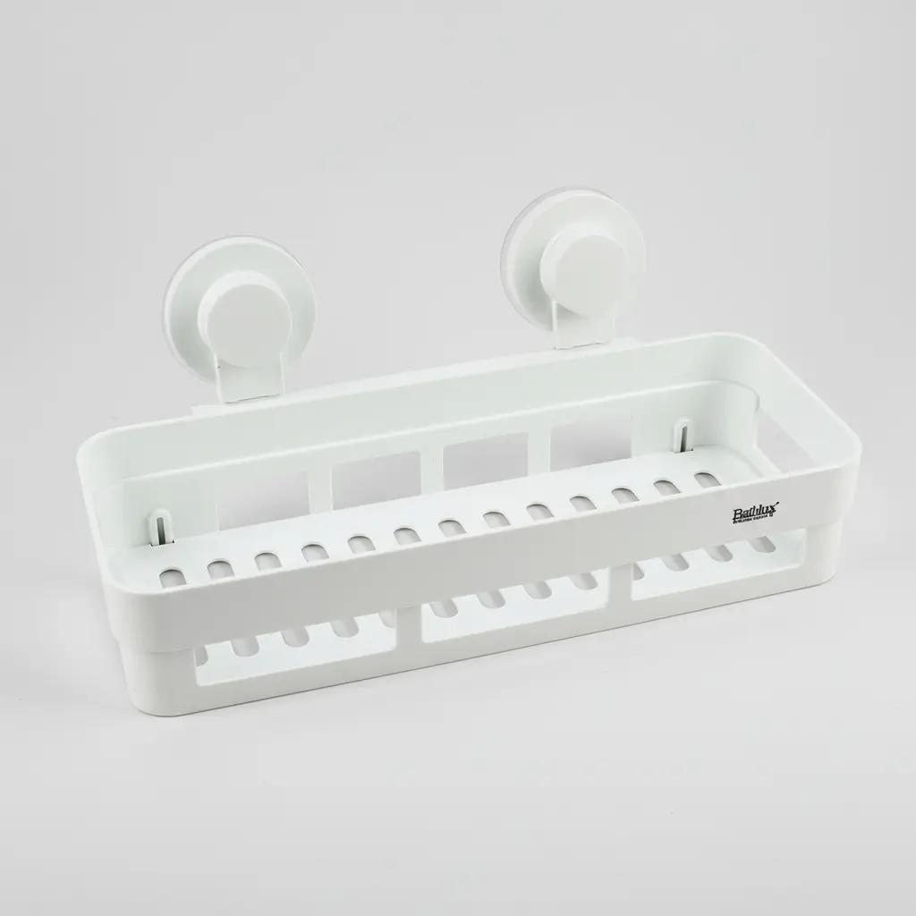 ORGANIZADOR PARA DUCHA CON REPISA Y CESTA RESISTENTE PARA BAÑO - 1
