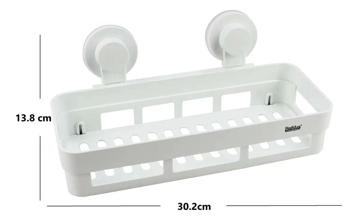 ORGANIZADOR PARA DUCHA CON REPISA Y CESTA RESISTENTE PARA BAÑO - 2