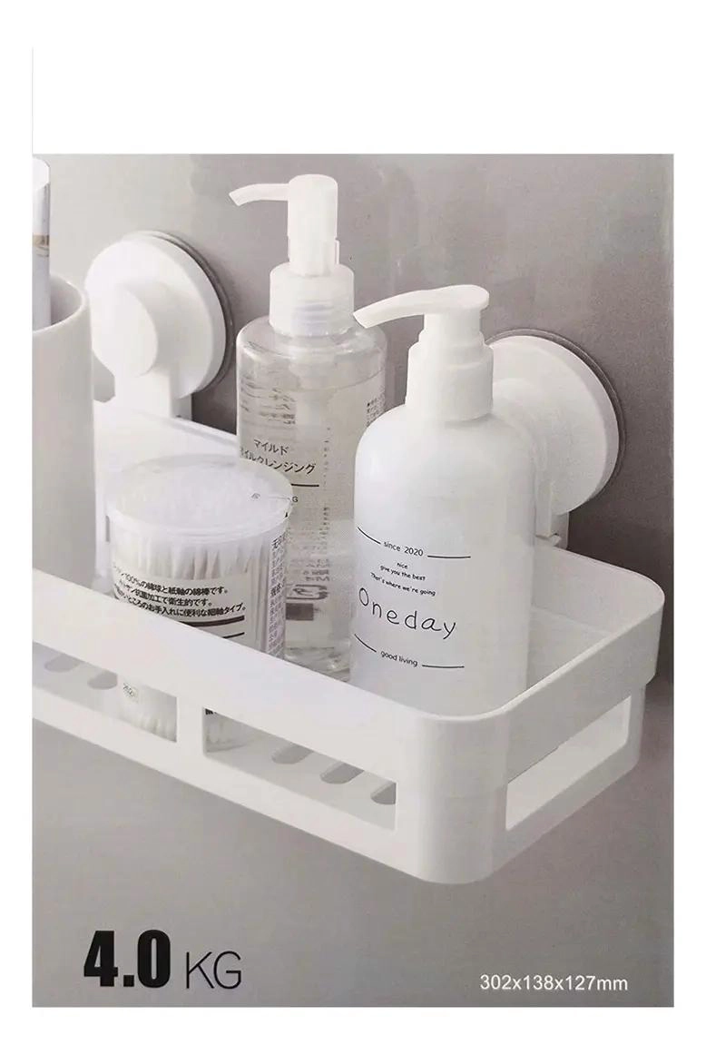 ORGANIZADOR PARA DUCHA CON REPISA Y CESTA RESISTENTE PARA BAÑO - 4