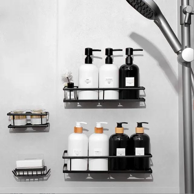 JUEGO DE 6 ESTANTES PARA ALMACENAMIENTO EN BAÑO CON DISEÑO FUNCIONAL - 4