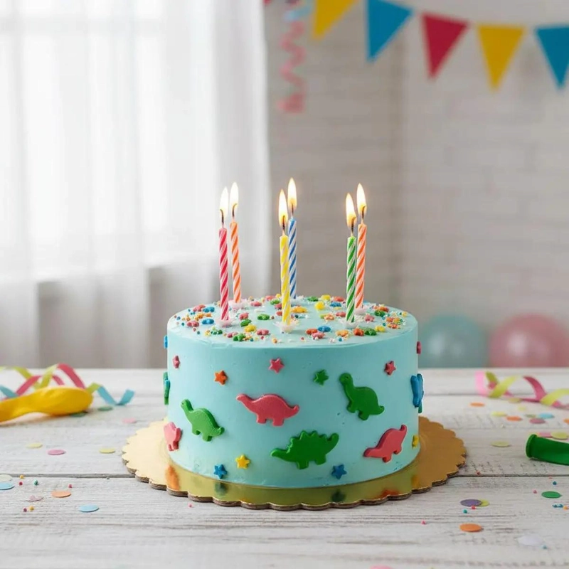 12 BANDEJAS DORADAS PARA TORTAS CON BASE REDONDA DE CARTON 35 CM - 2