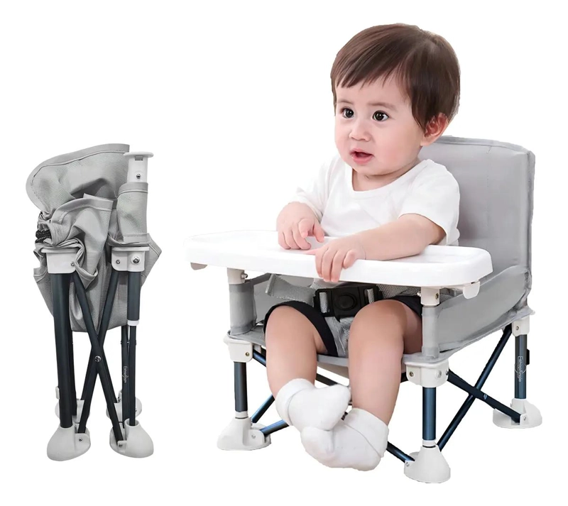 SILLA PORTATIL PLEGABLE PARA COMEDOR CON ASIENTO COMODO PARA NIÑOS - 2