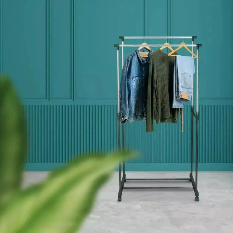 PERCHERO ORGANIZADOR COLGADOR PARA EXHIBICION DE ROPA Y ACCESORIOS - 4