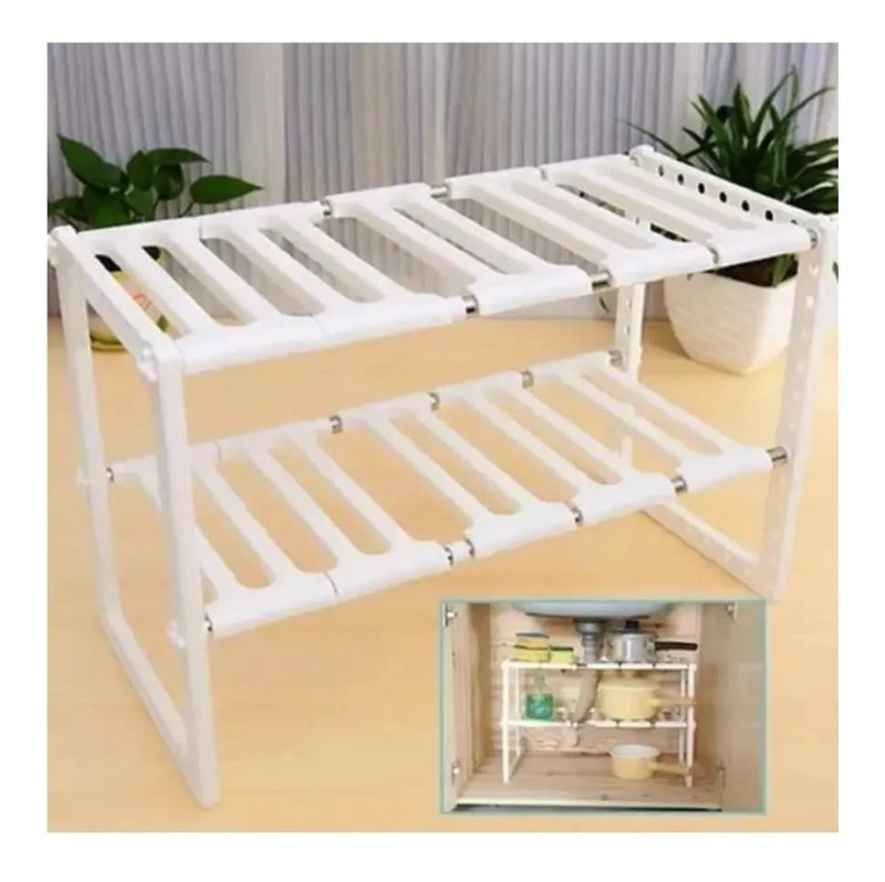 ORGANIZADOR MULTIFUNCIONAL CON REPISA AJUSTABLE PARA COCINA Y HOGAR - 3