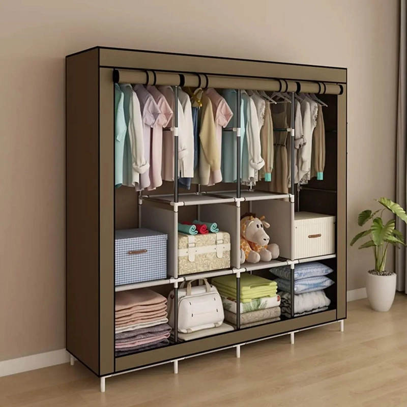 CLOSET ROPERO ARMABLE GRANDE CON ORGANIZADOR Y ZAPATERA INTEGRADA - 2