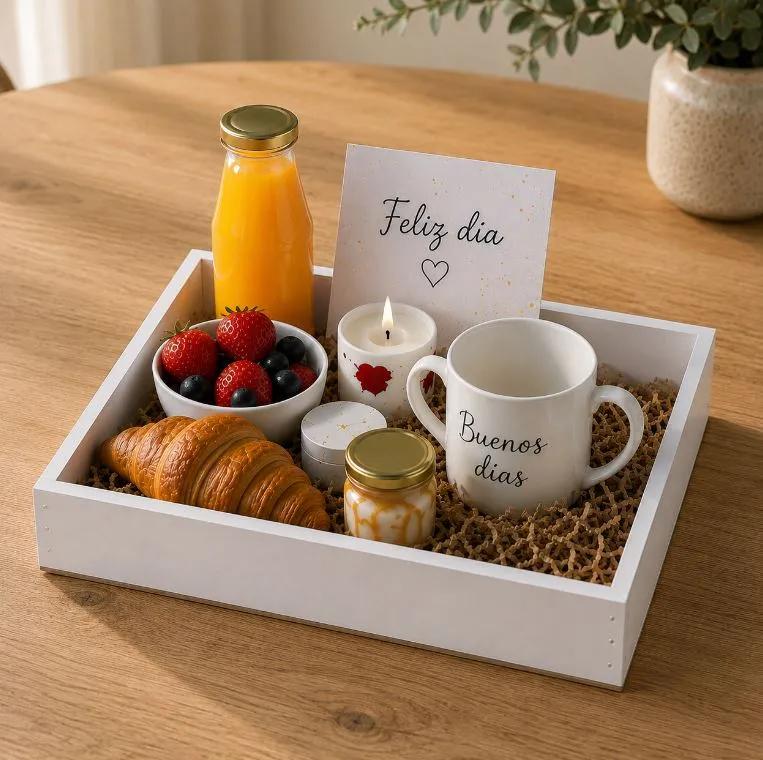 SET DE BANDEJAS PARA DESAYUNO CON MEDIDAS 30X24X5 CM - 3