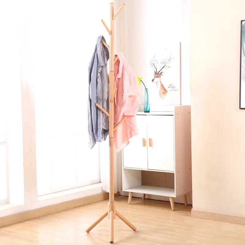 PERCHERO DE PIE DE MADERA ARMABLE CON DIMENSIONES 170X42 CM - 3