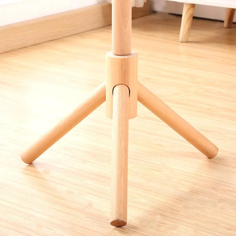 PERCHERO DE PIE DE MADERA ARMABLE CON DIMENSIONES 170X42 CM - 5