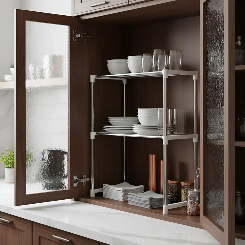 RACK ORGANIZADOR MULTIUSOS PARA MICROONDAS Y COCINA CON ESTANTES - 4