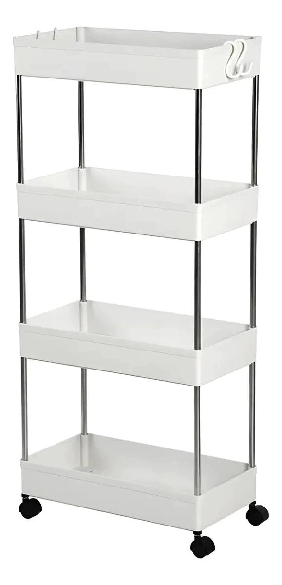 ESTANTE PORTATIL CON RUEDAS PARA BAÑO Y COCINA 22X40X87 CM - 1