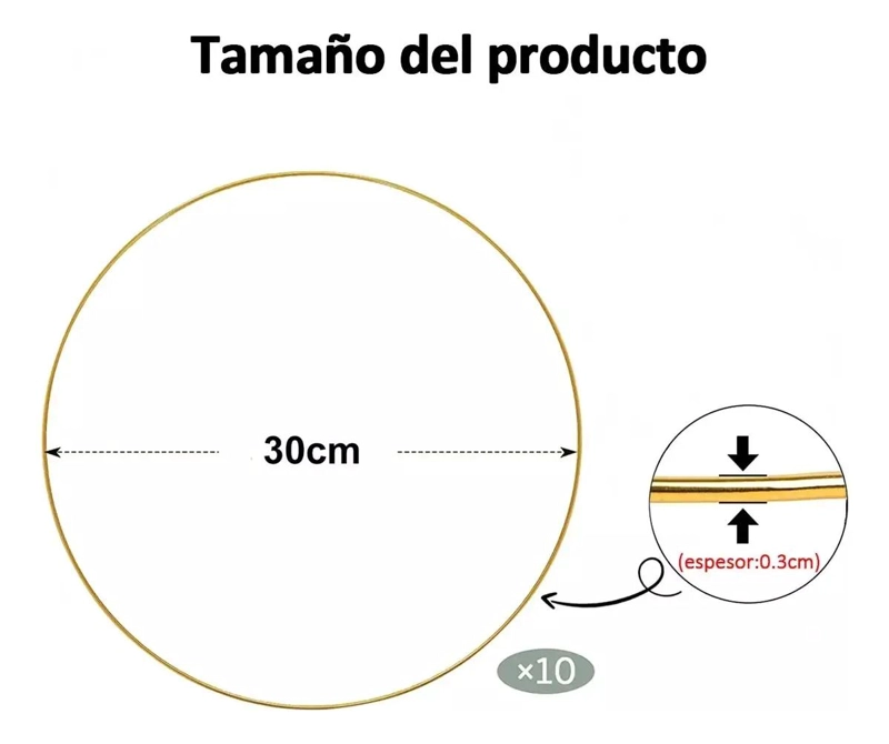 ANILLOS GRANDES PARA ATRAPASUEÑOS CON ARO FLORAL Y MACRAME  DE 30 CM - 2