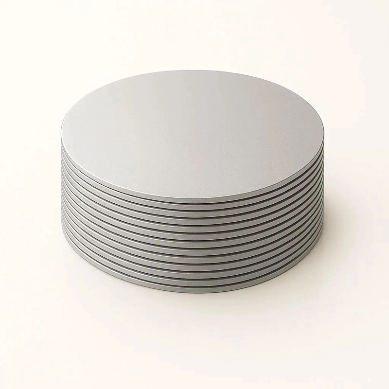 SET DE 6 BANDEJAS RESISTENTES PLATEADAS DE 40 CM PARA TORTAS - 3