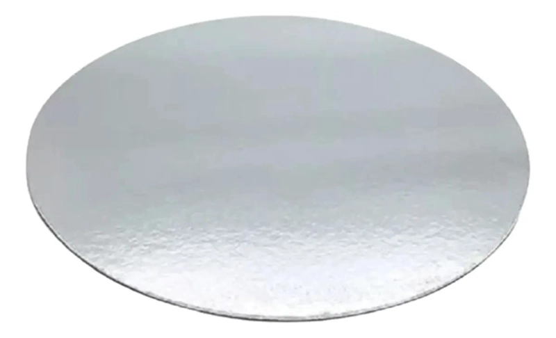 SET DE 5 BANDEJAS DE CARTON PLATEADO DE 35 CM Y 2 MM DE GROSOR - 1