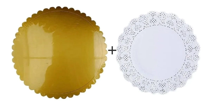 SET DE 10 BANDEJAS GRUESAS DE 25 CM Y 10 BLONDAS DE 21,5 CM PARA TORTAS - 3