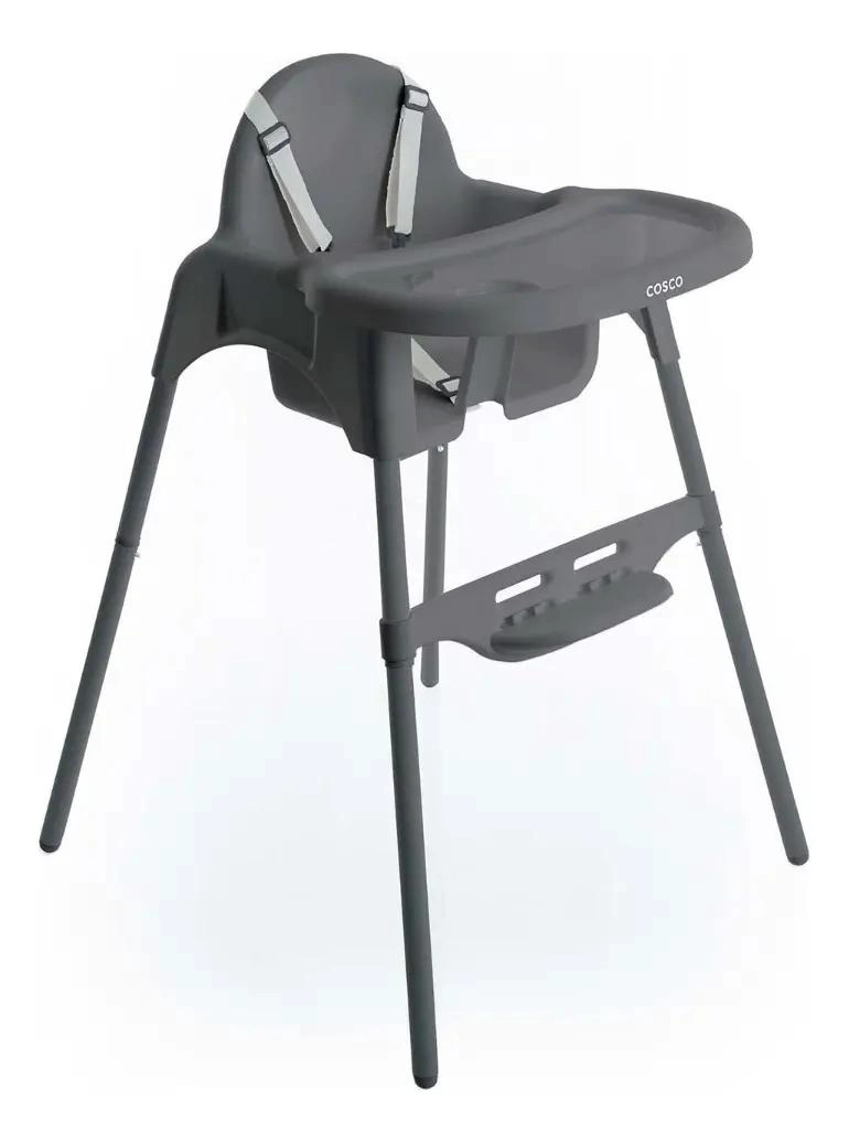 SILLA DE COMEDOR COMPACTA PARA NIÑOS HASTA 15 KG COLOR GRIS - 1